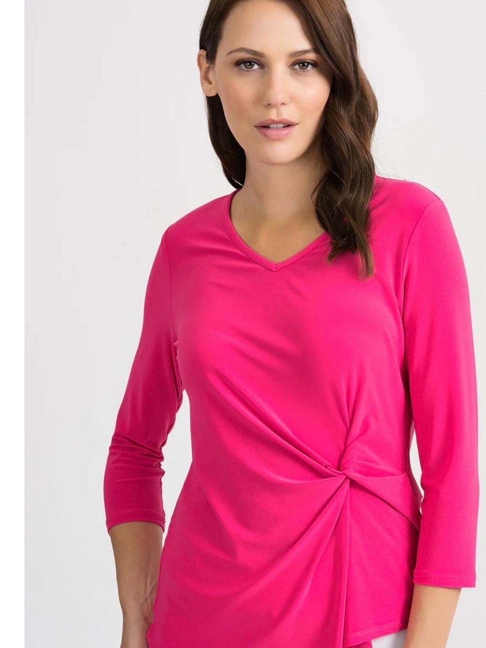Joseph Ribkoff Hyper Pink Top Size 10 Stretchy material
